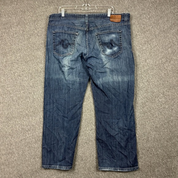 AG Adriano Goldschmied The Protégé Straight Leg Jeans Mens 40x34 Distressed - Picture 6 of 16